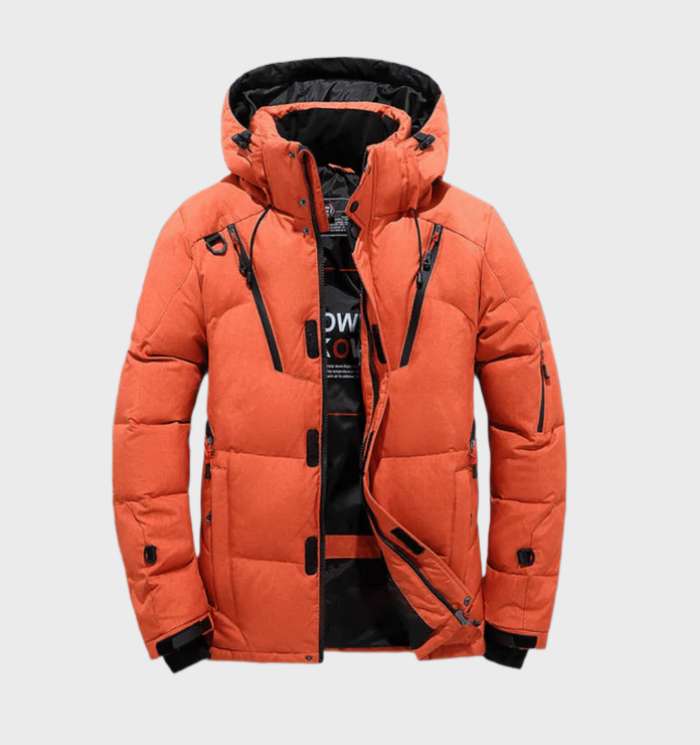 Heren Parka Winterjas met Fleece Voering en Capuchon