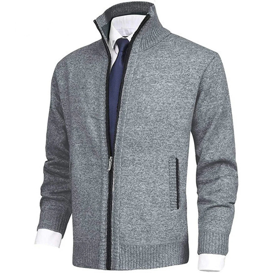 Herensweatvest met rits en lange mouwen
