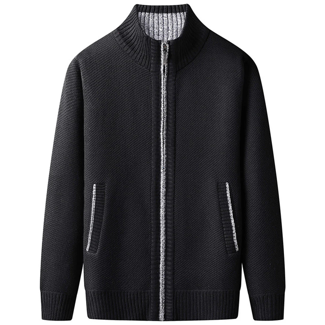 Herensweatvest met rits en lange mouwen