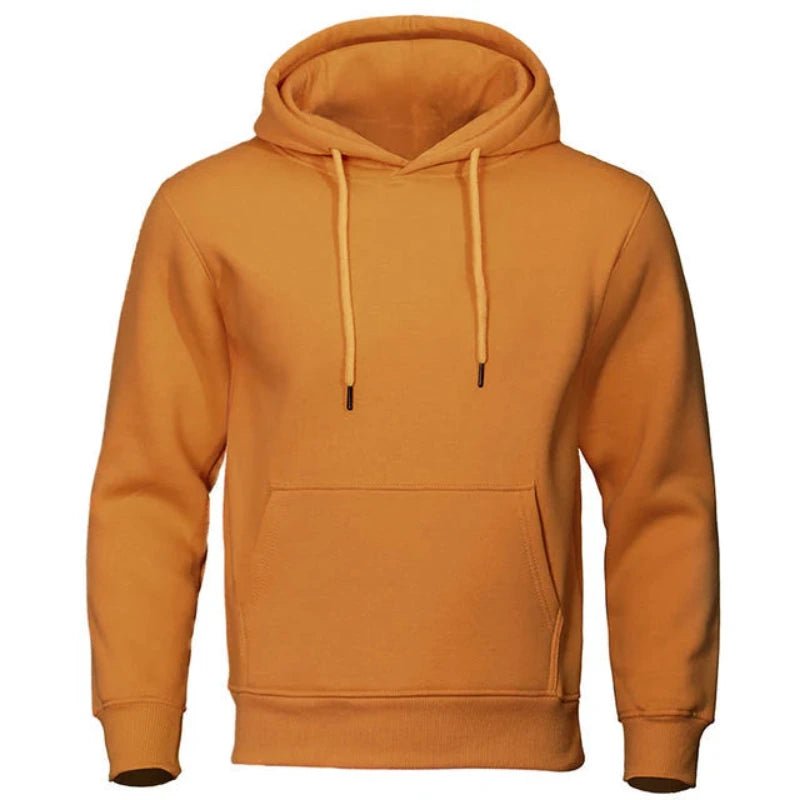 Hoodie met capuchon en geribde boorden voor heren
