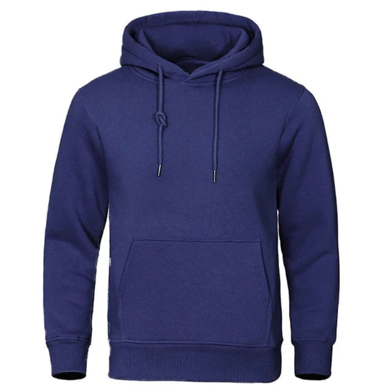 Hoodie met capuchon en geribde boorden voor heren