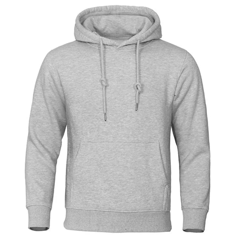 Hoodie met capuchon en geribde boorden voor heren