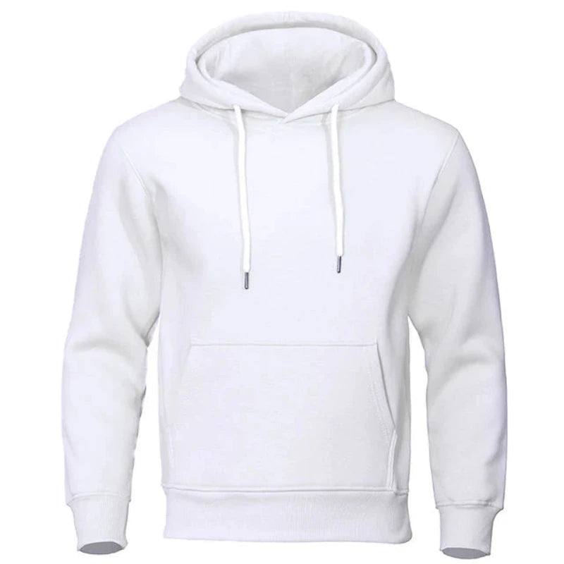 Hoodie met capuchon en geribde boorden voor heren