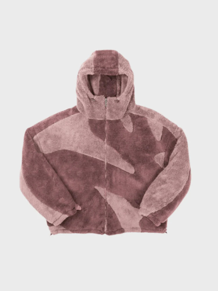 Jas met Capuchon en Tweekleurig Ontwerp voor Heren