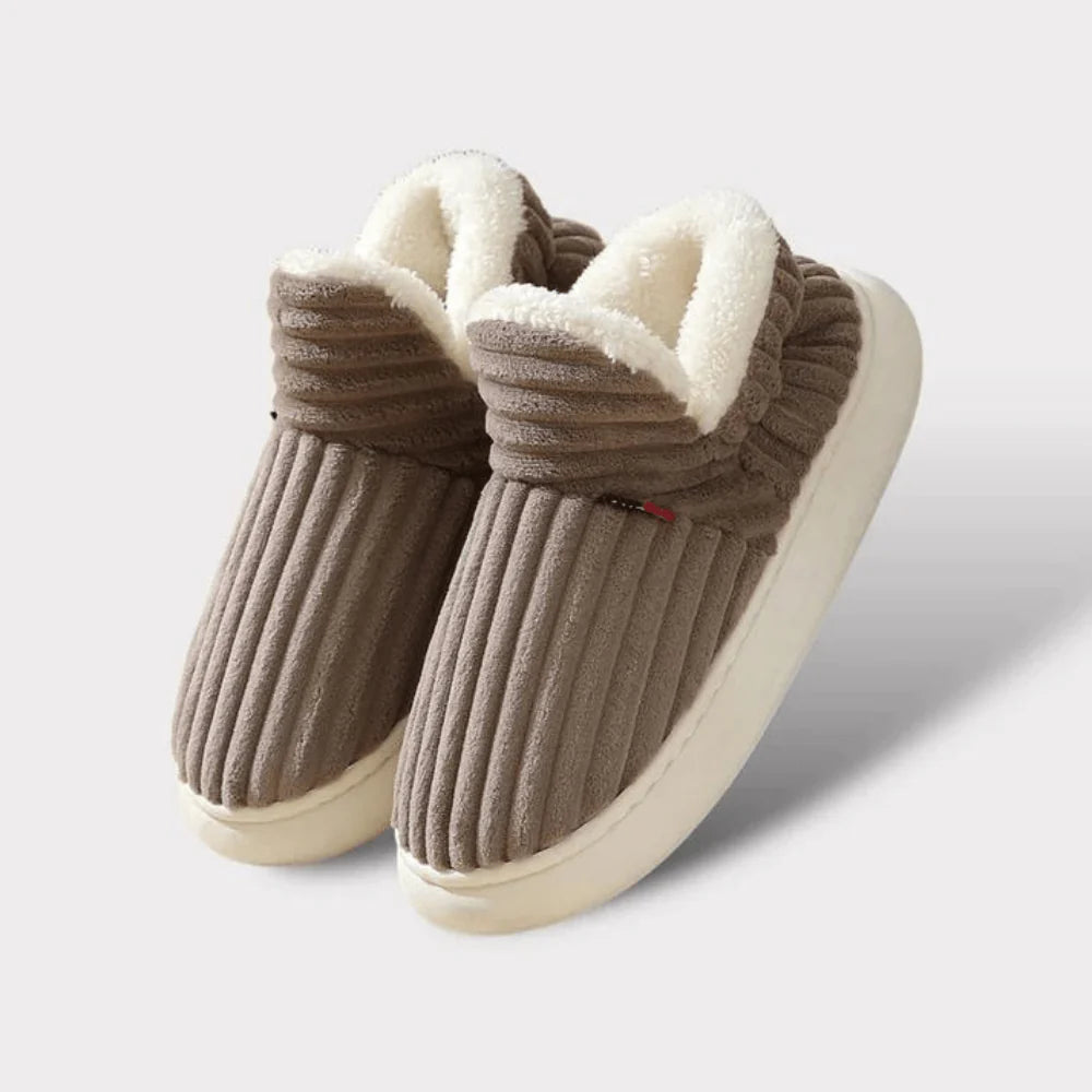 Pantoffels met fleece voering voor dames