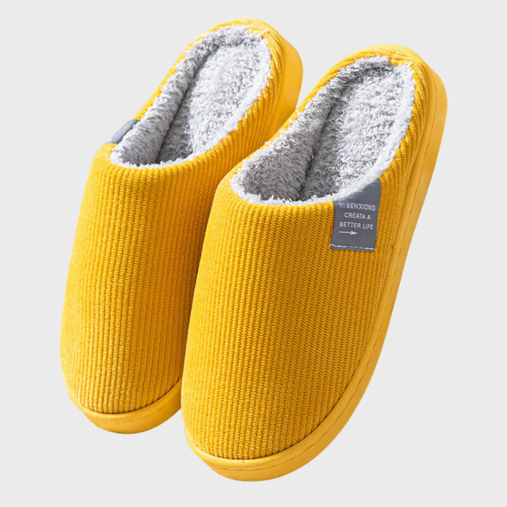 Pantoffels met warme voering en zachte zool voor dames