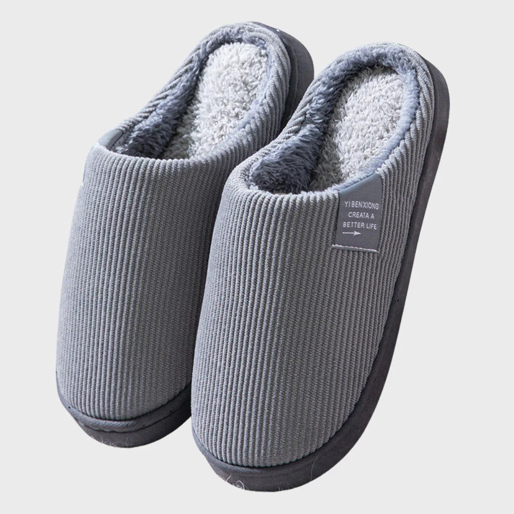 Pantoffels met warme voering en zachte zool voor dames
