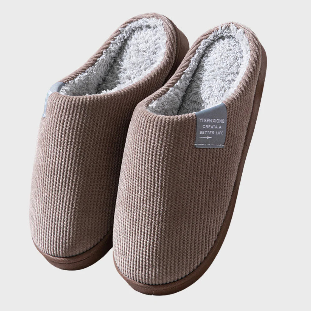 Pantoffels met warme voering en zachte zool voor dames