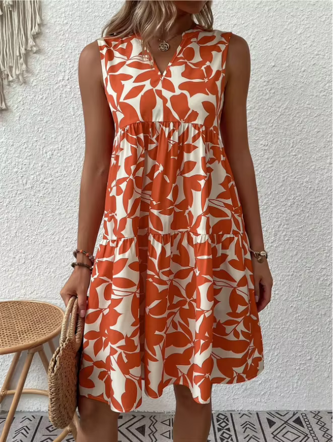 Léa Zomerjurk met Bloemenprint – Luchtig A-lijn