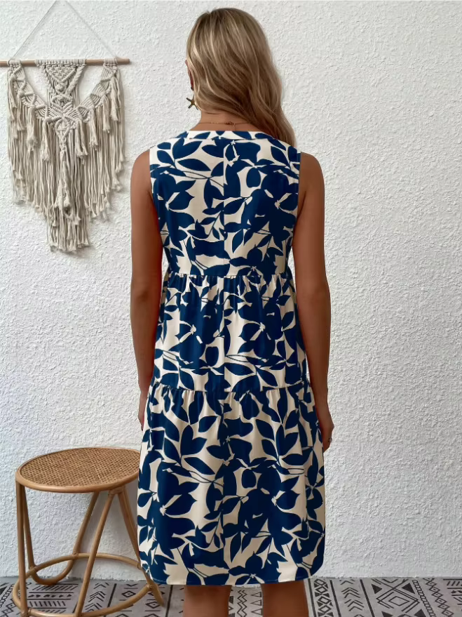 Léa Zomerjurk met Bloemenprint – Luchtig A-lijn