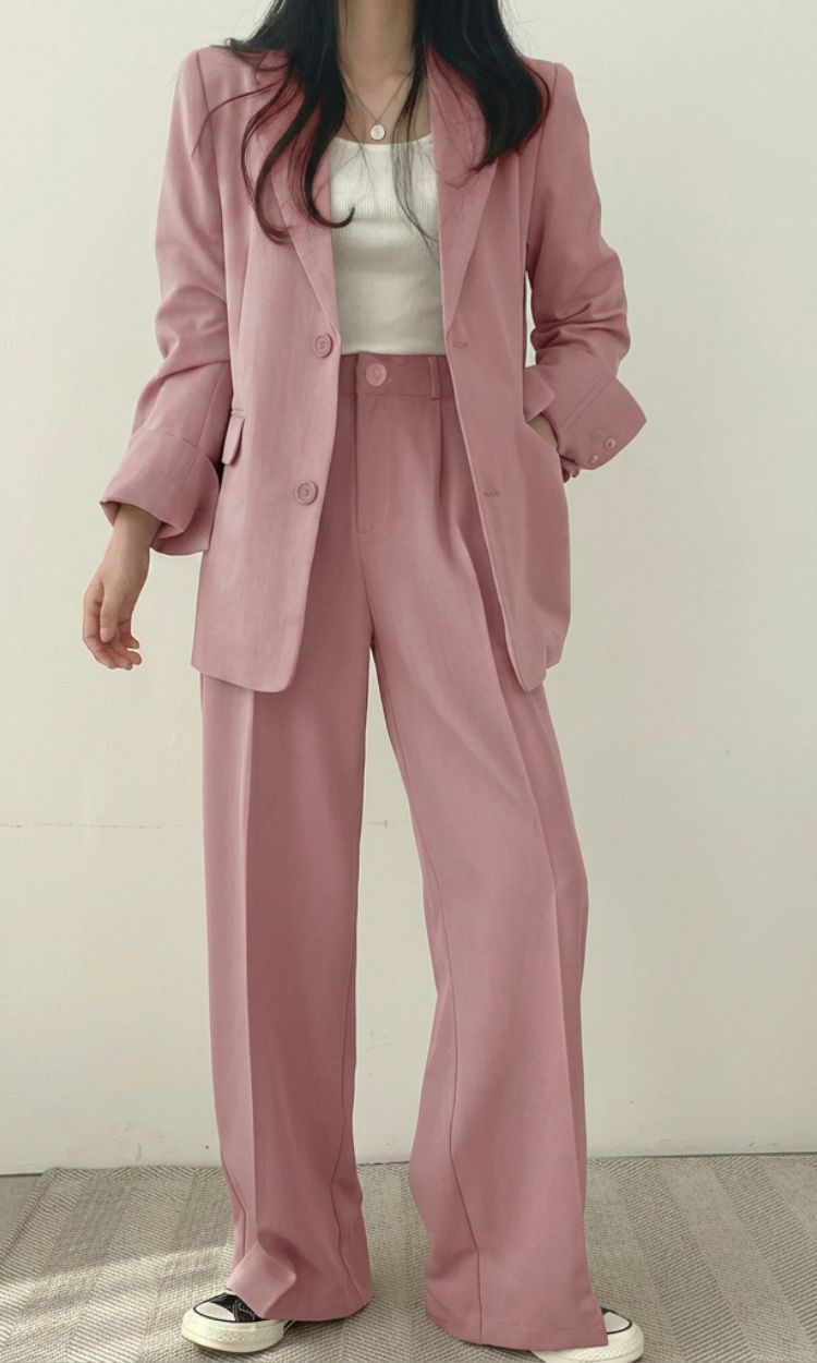 Tweedelige Dames Blazer en Broek Set