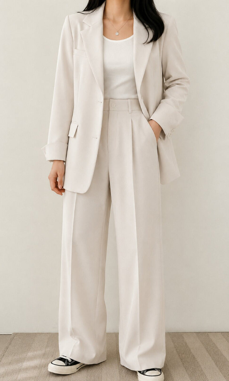 Tweedelige Dames Blazer en Broek Set