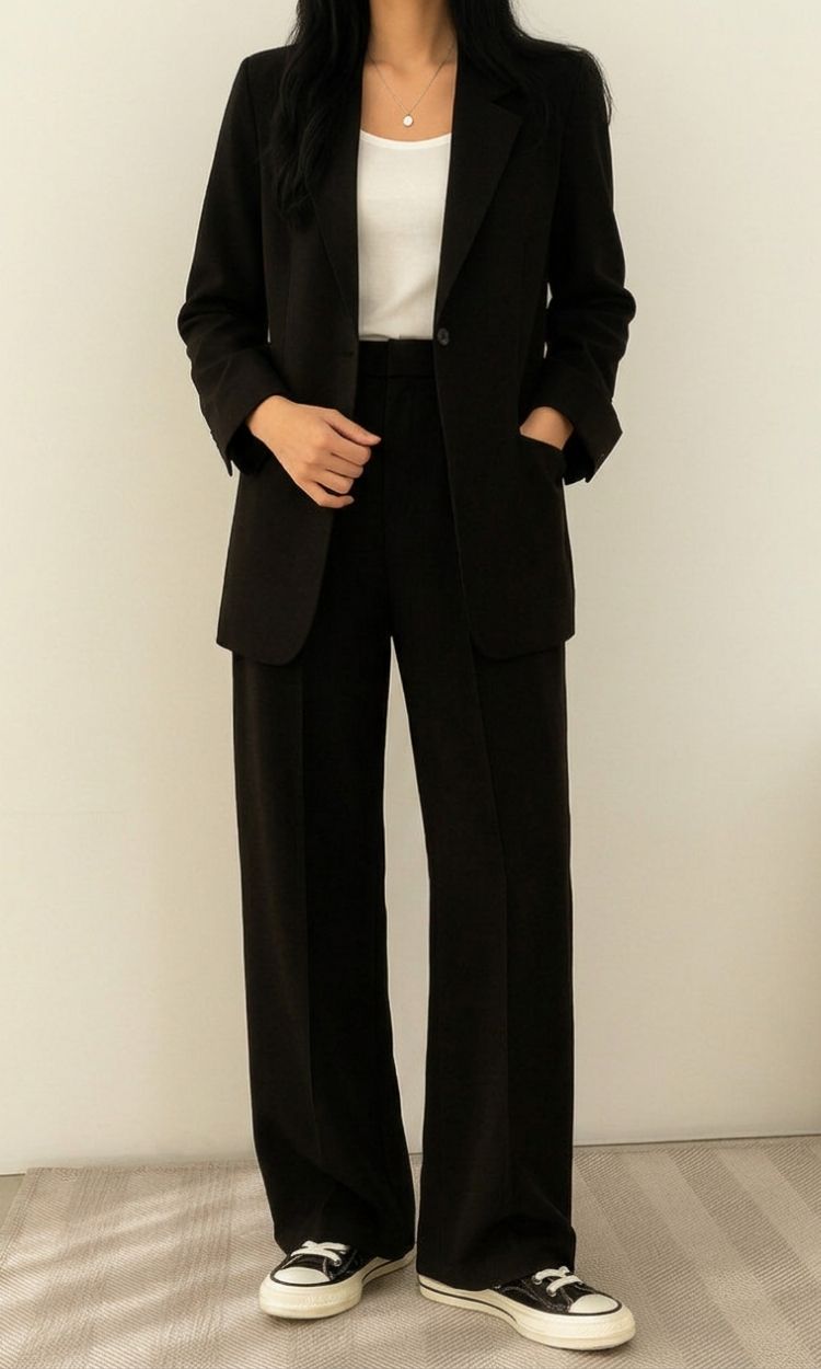Tweedelige Dames Blazer en Broek Set