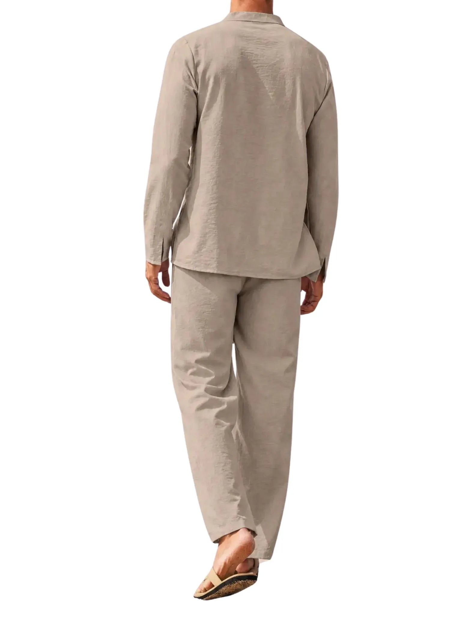 Tweedelige Heren Linnen Zomerset met Shirt en Broek