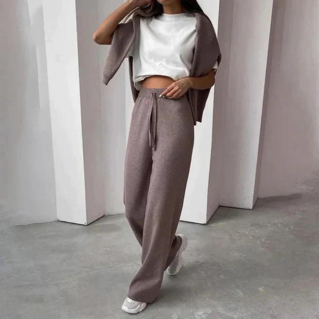 Tweedelige Set met Trui en Broek voor Dames