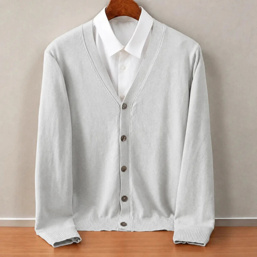 Vest Heren met V-hals en Knoopsluiting