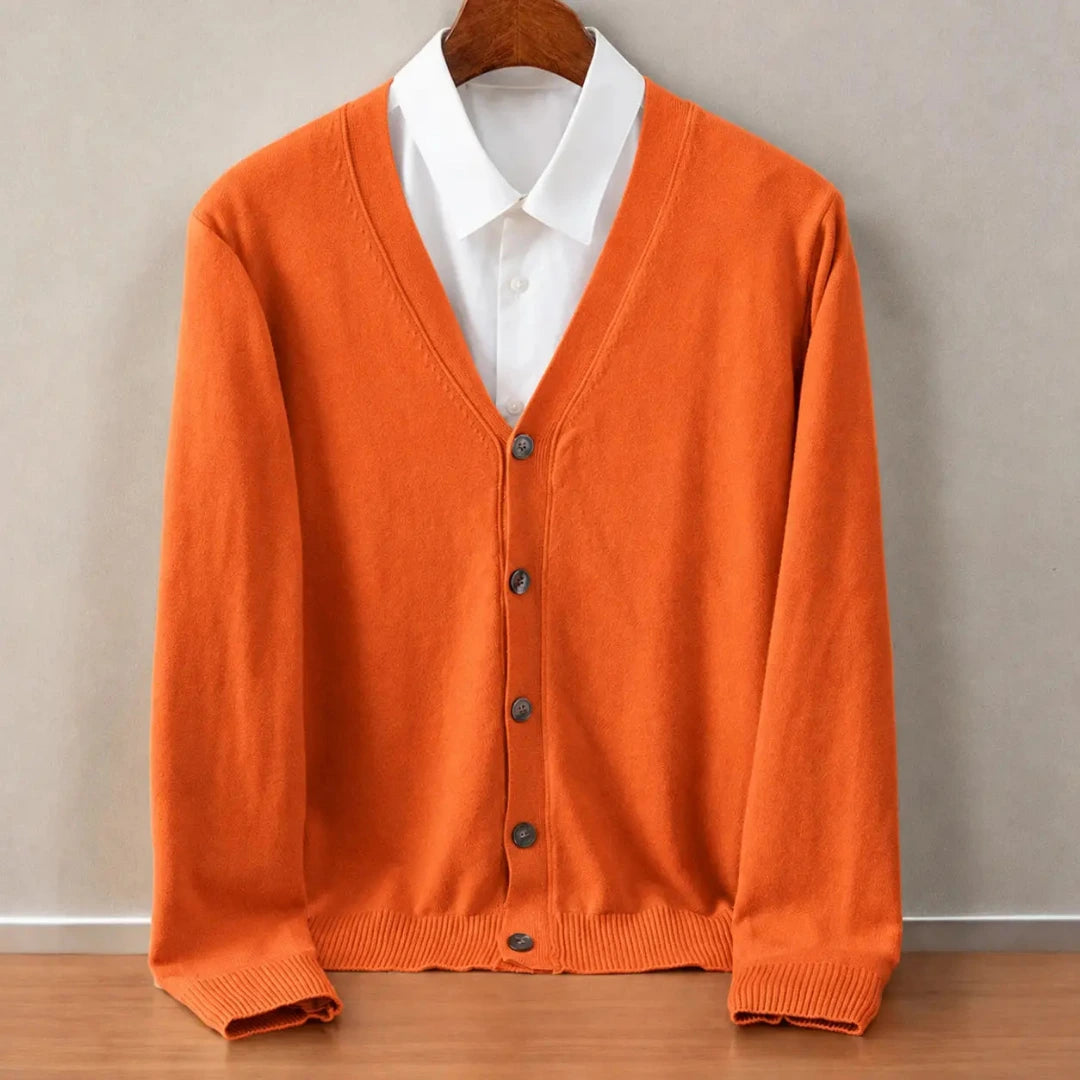 Vest Heren met V-hals en Knoopsluiting