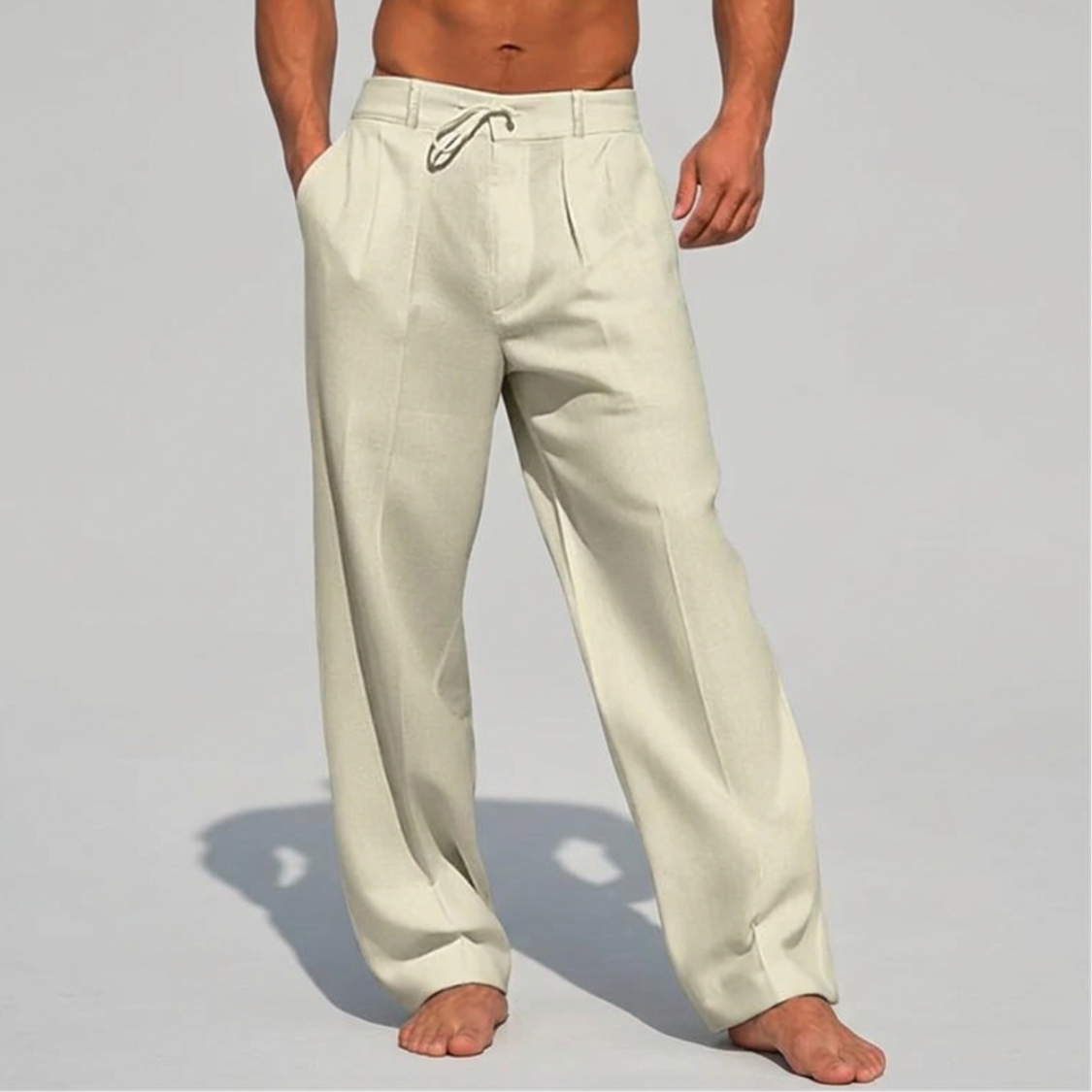 Zomerbroek Heren met Losse Pasvorm en Trekkoord