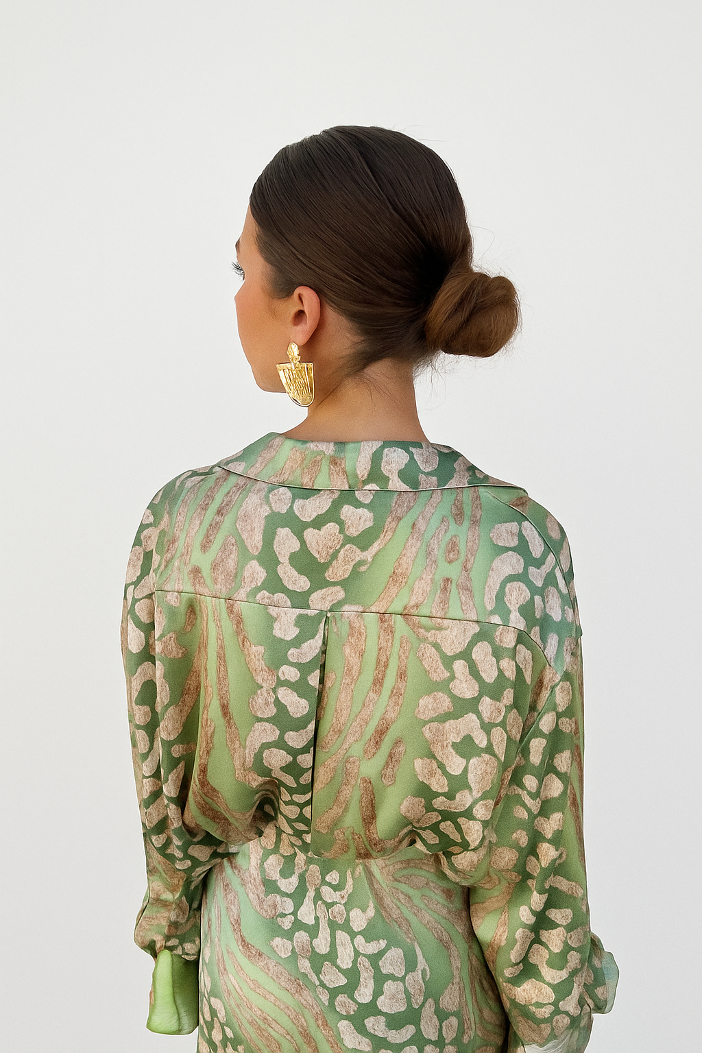 2-delige dames set met bloemenprint – rok en blouse