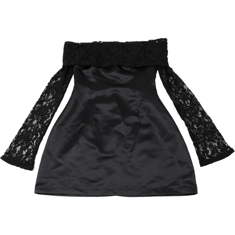 Elvira Off-Shoulder – Kanten Jurk voor Feestelijke Gelegenheden