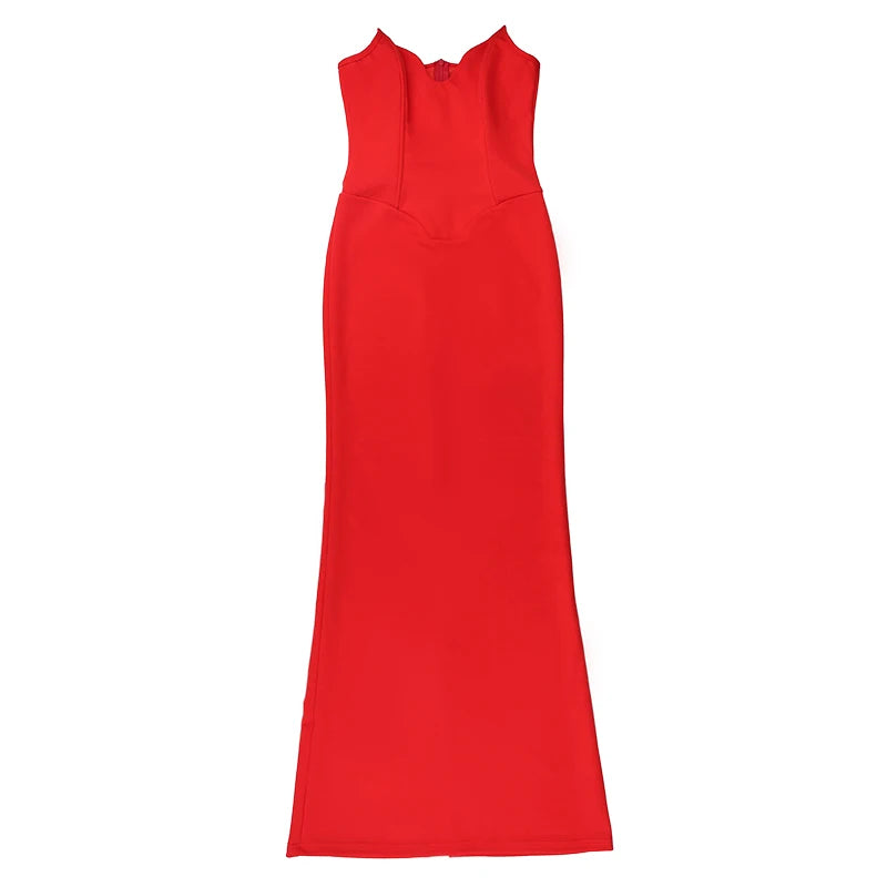 Scarlett Bodycon Jurk – Strapless maxi jurk met aansluitende pasvorm
