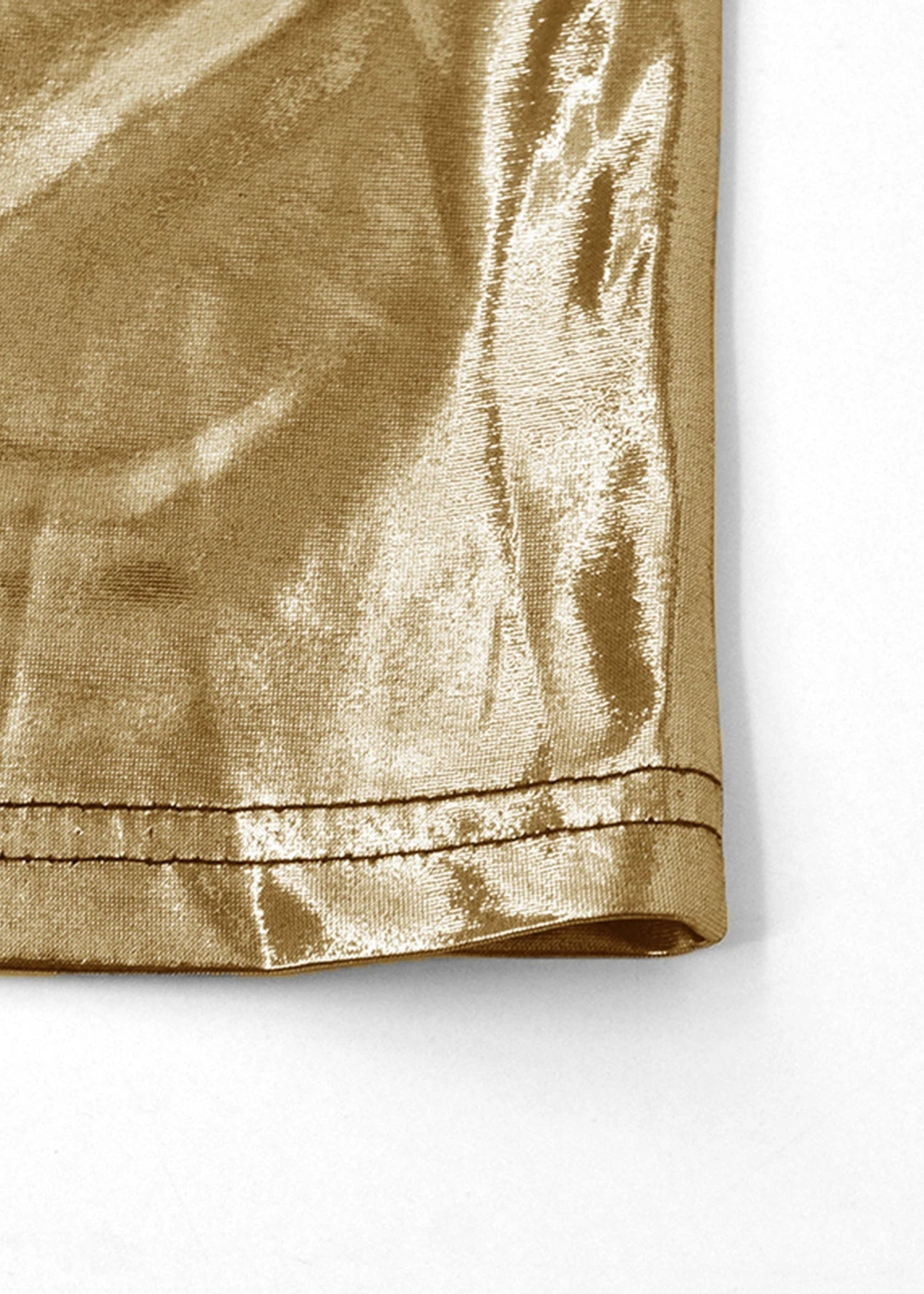 Aurelia Metallic Jurk – Glanzend met open rug