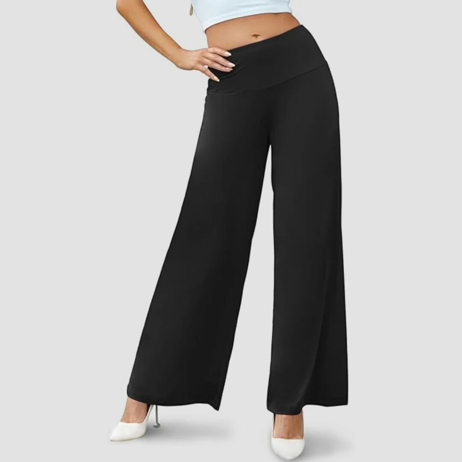 Elara Broek met Hoge Taille – Comfort & Elegantie