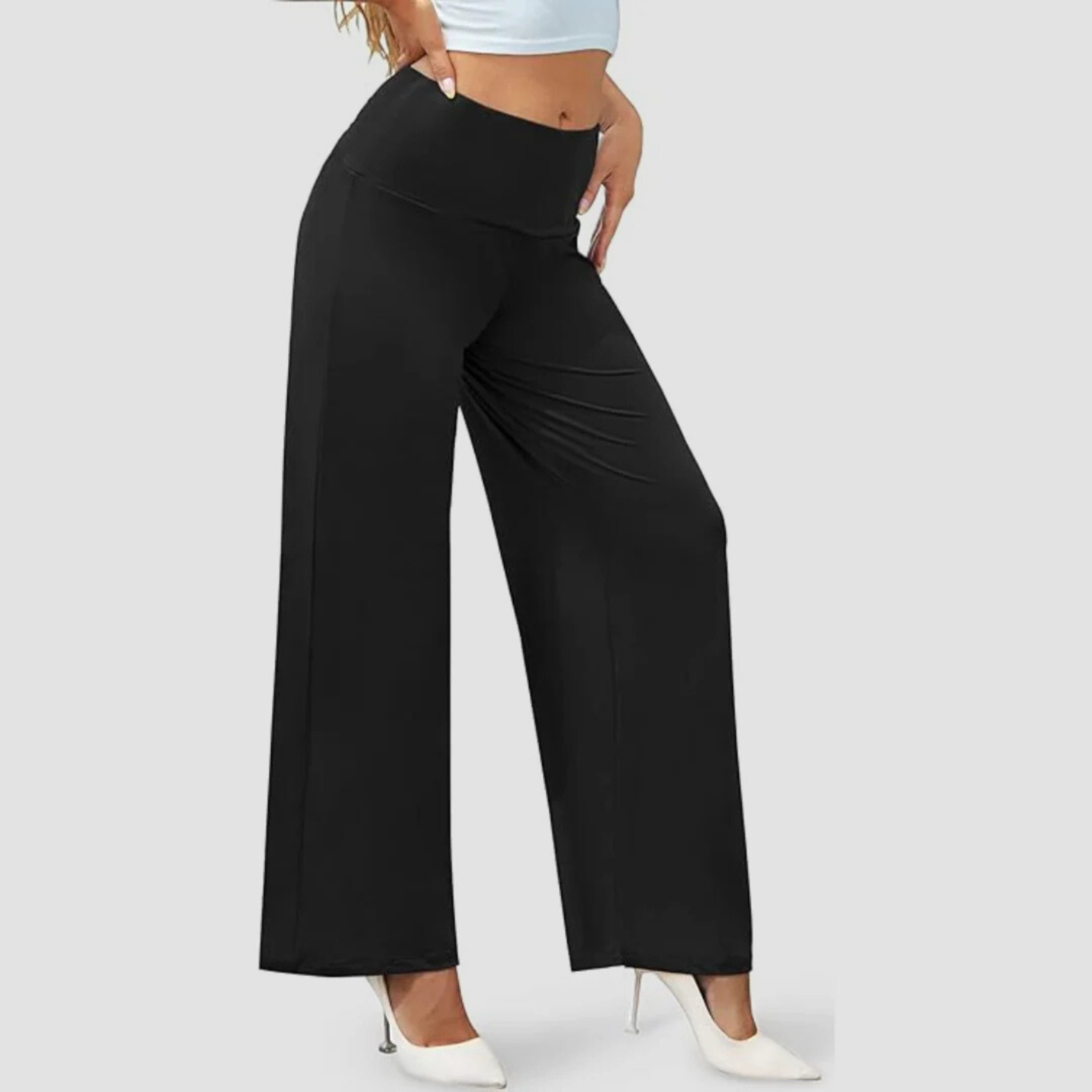 Elara Broek met Hoge Taille – Comfort & Elegantie