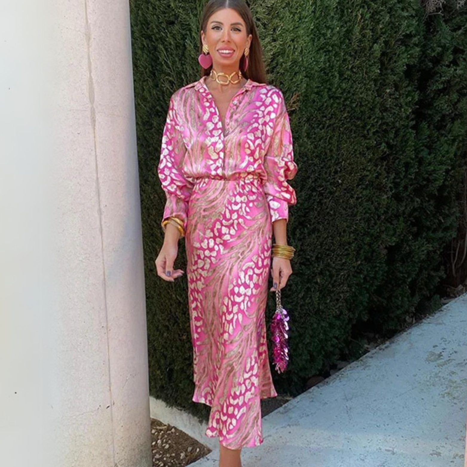 Elodie Set met Print – Flatterende Dames Set met Rok en Blouse