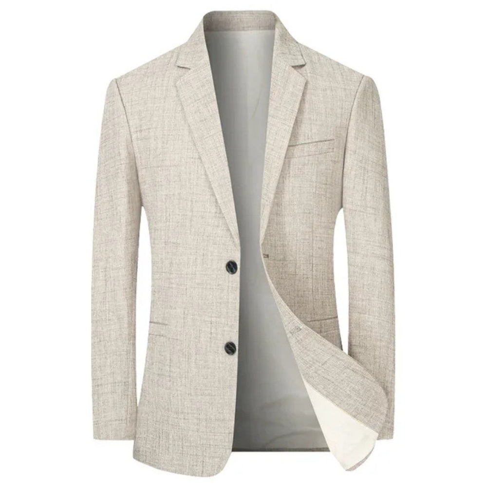 Blazer met reverskraag en knoopsluiting voor heren
