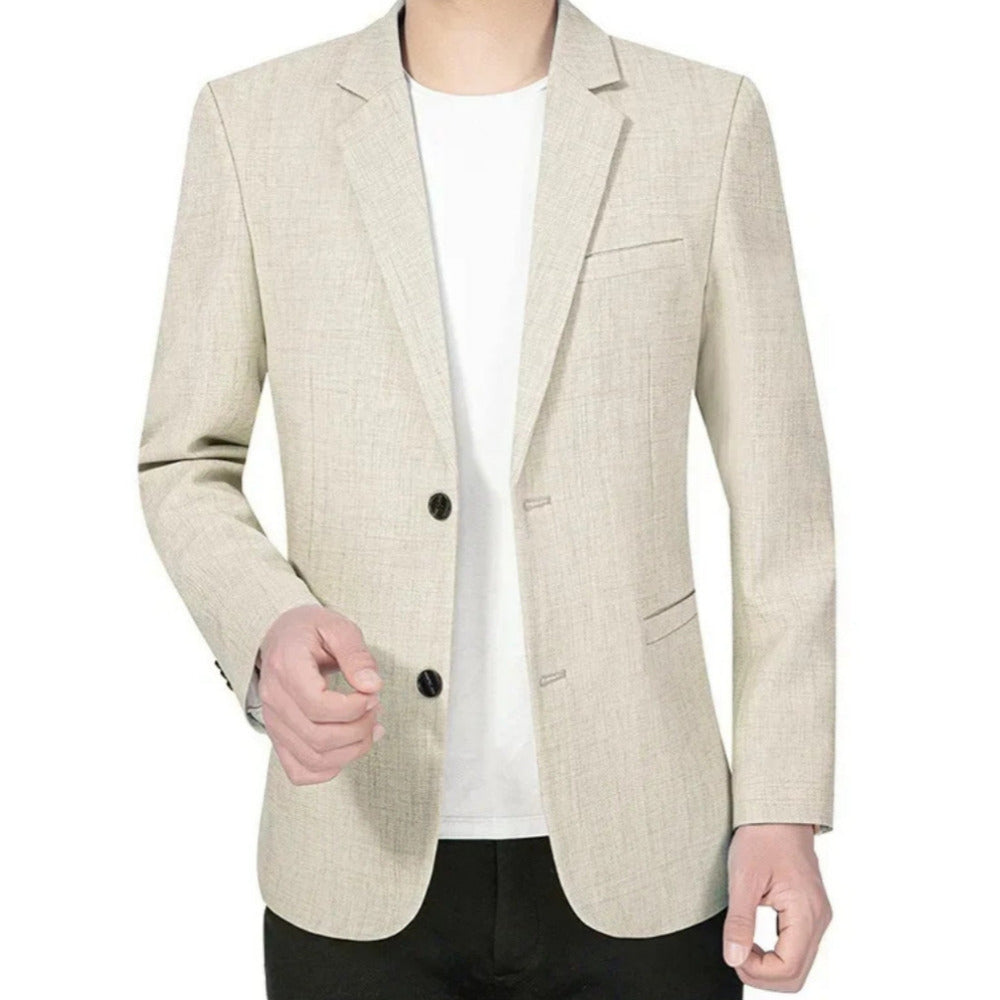 Blazer met reverskraag en knoopsluiting voor heren