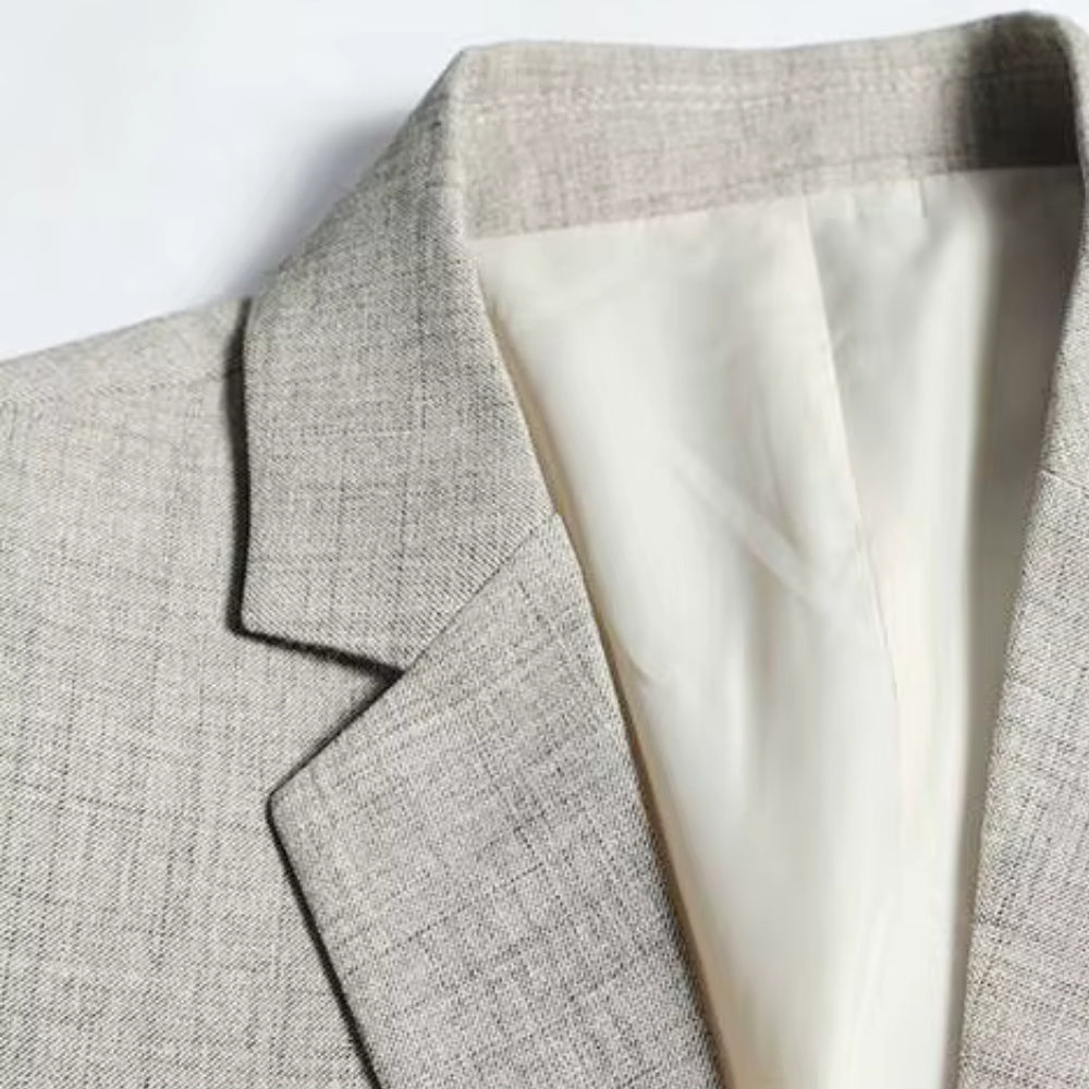 Blazer met reverskraag en knoopsluiting voor heren