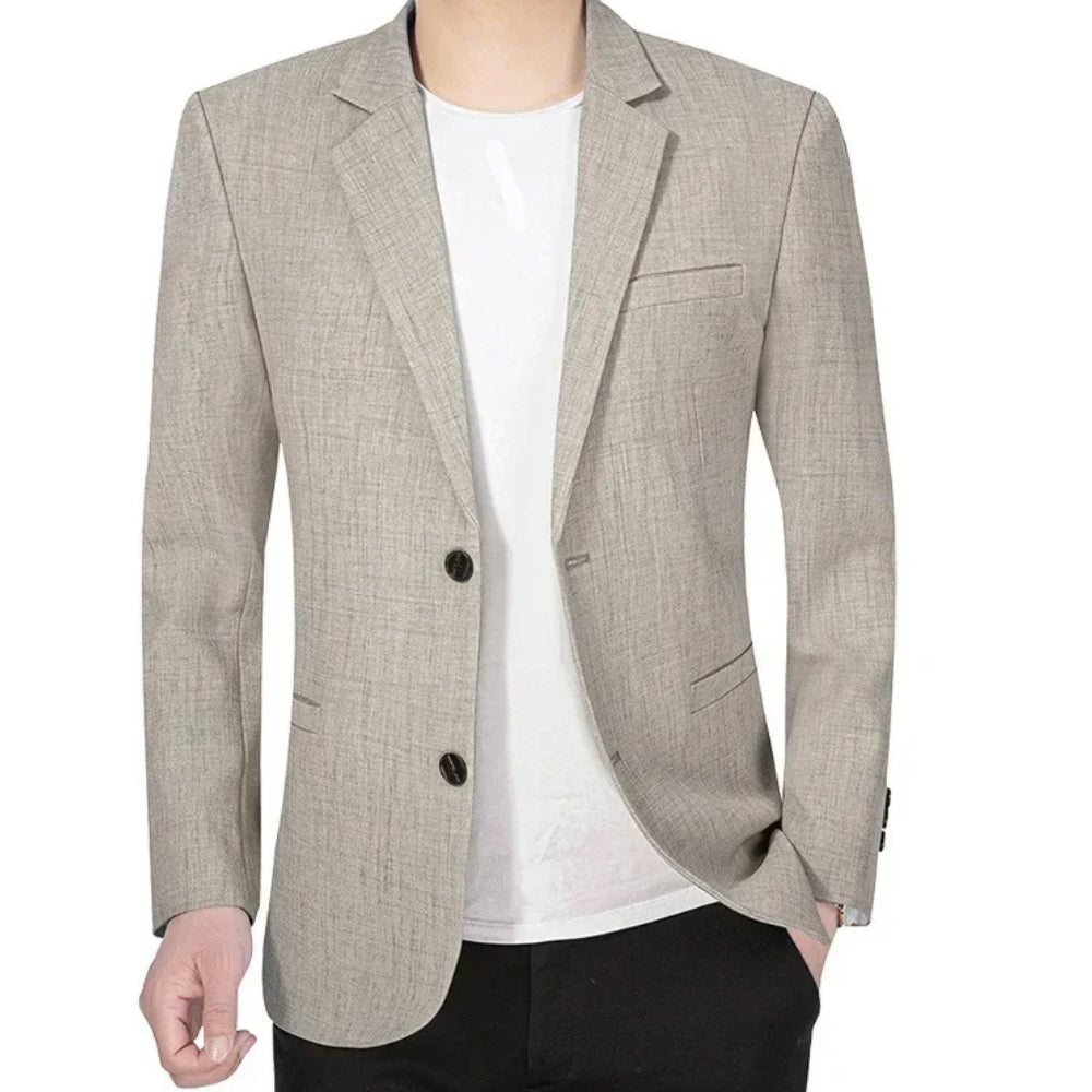 Blazer met reverskraag en knoopsluiting voor heren