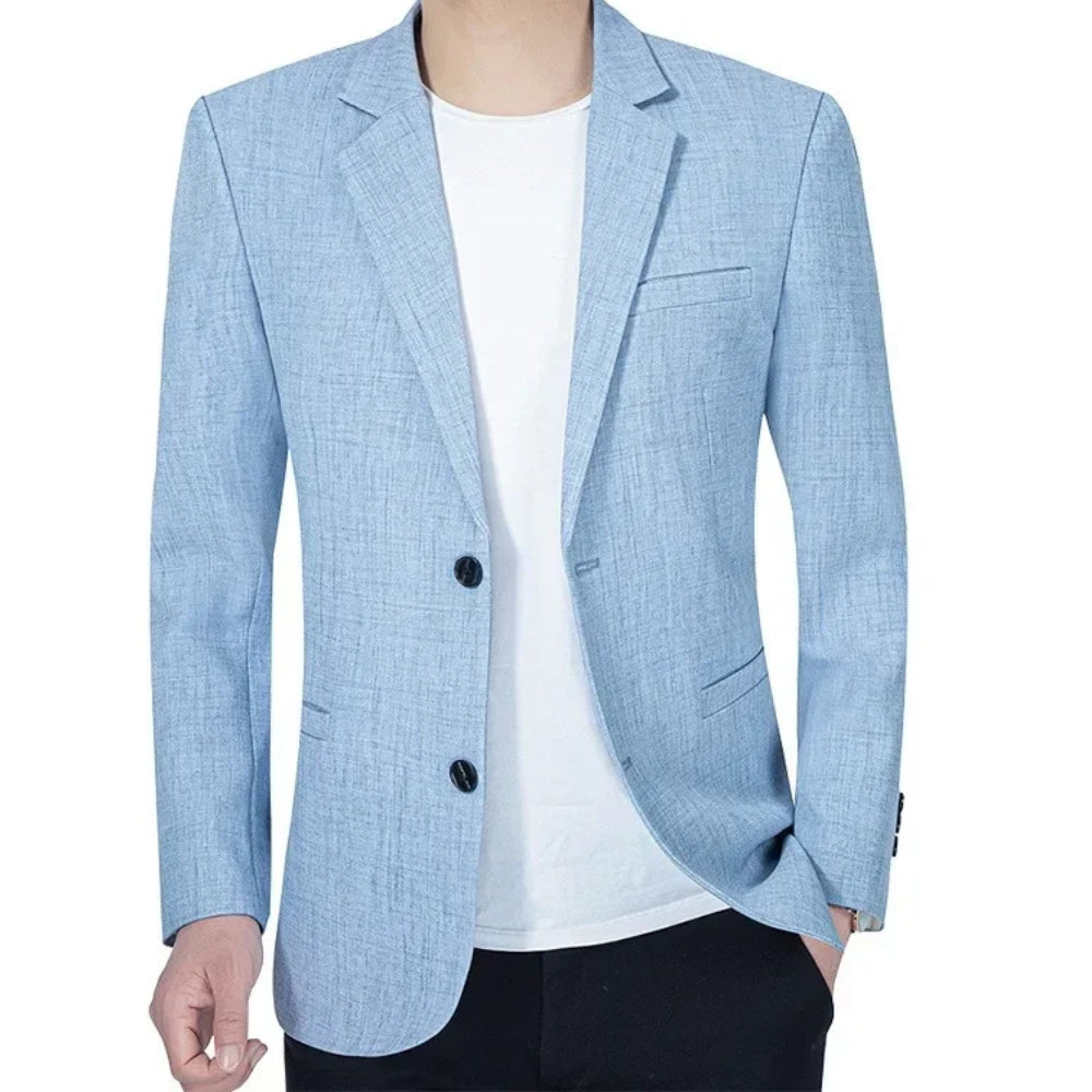 Blazer met reverskraag en knoopsluiting voor heren