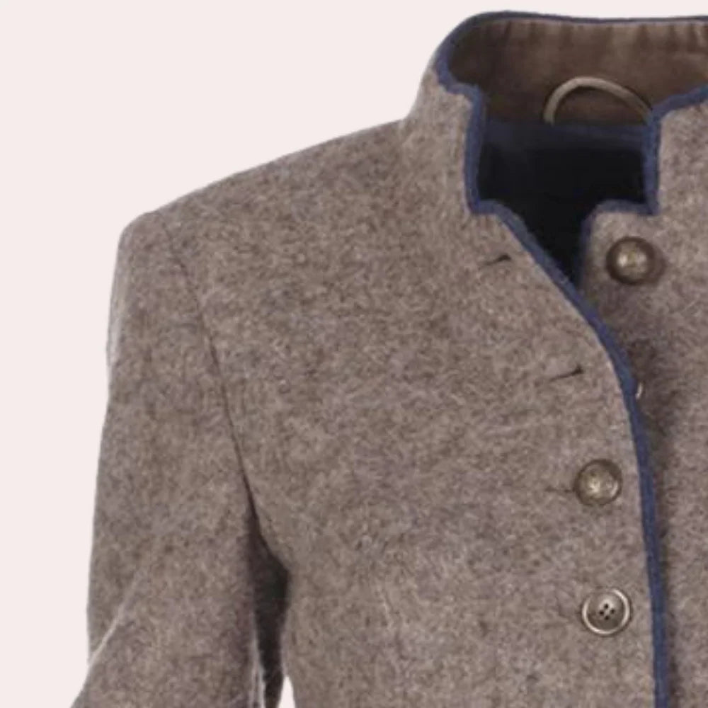 Blazer van wolmix met knoopsluiting voor dames