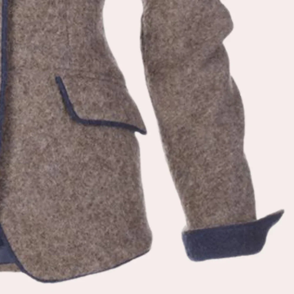 Blazer van wolmix met knoopsluiting voor dames