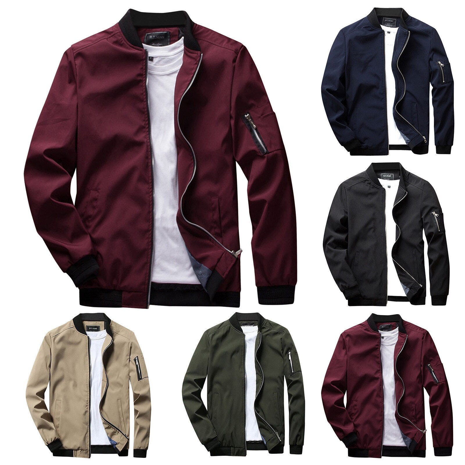 Mark bomberjack met slanke pasvorm | Perfect voor lente en zomer
