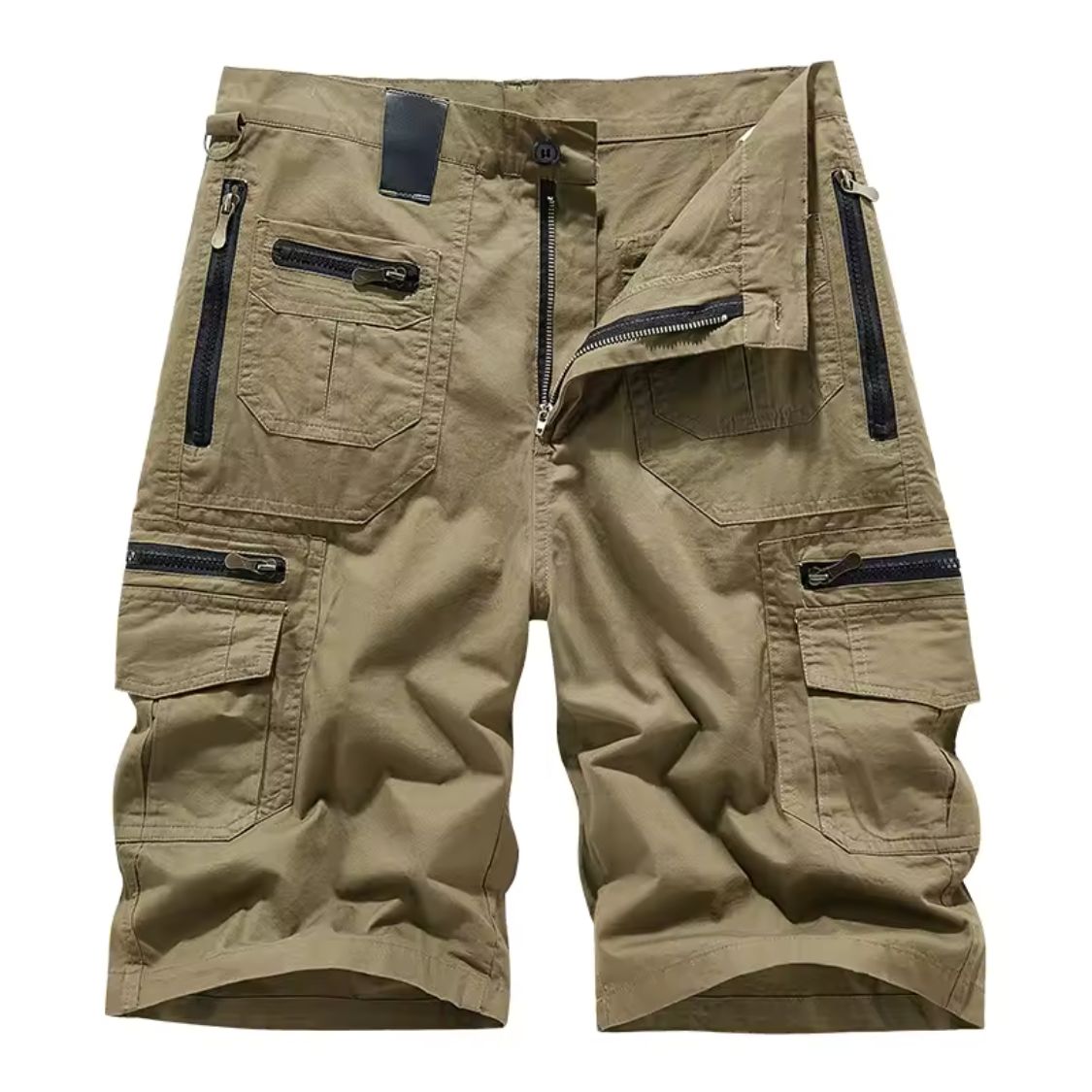 Cargo Short Heren met Meerdere Zakken en Ritssluiting