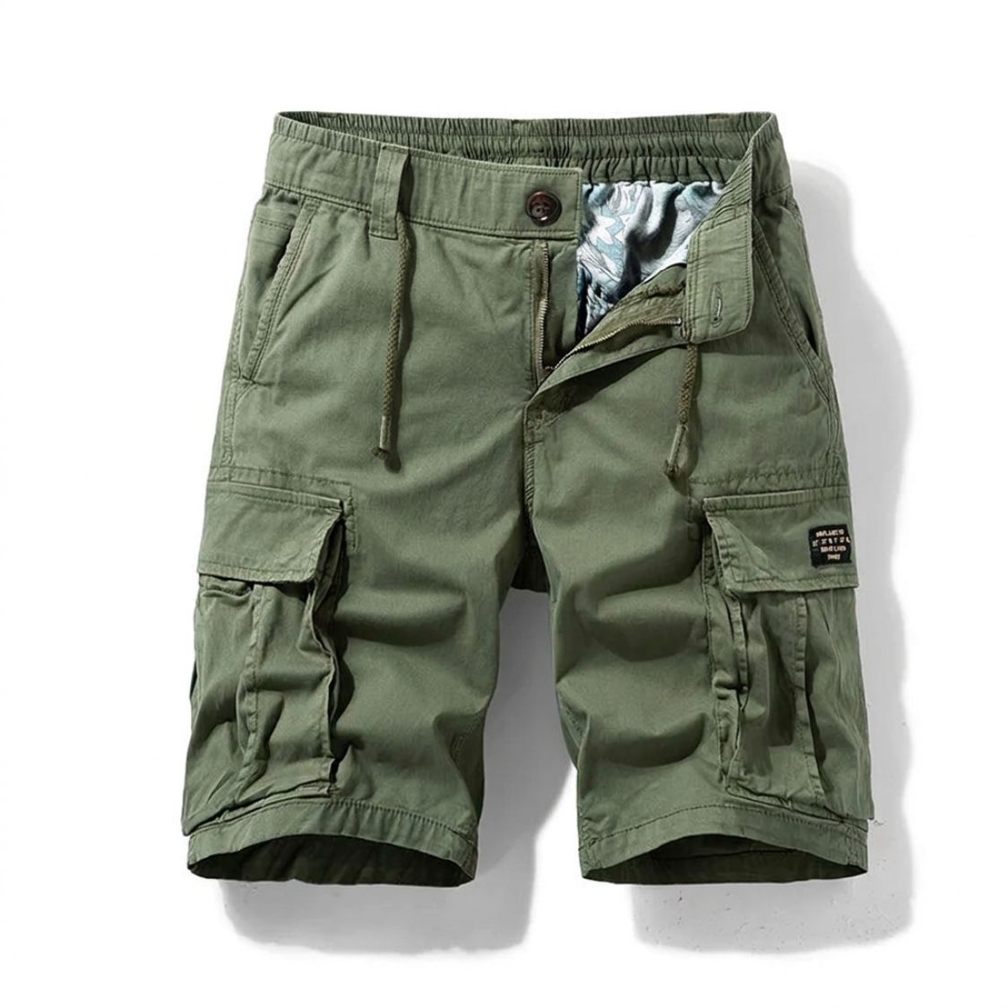 Cargo Short Heren met Rechte Pasvorm en Meerdere Zakken