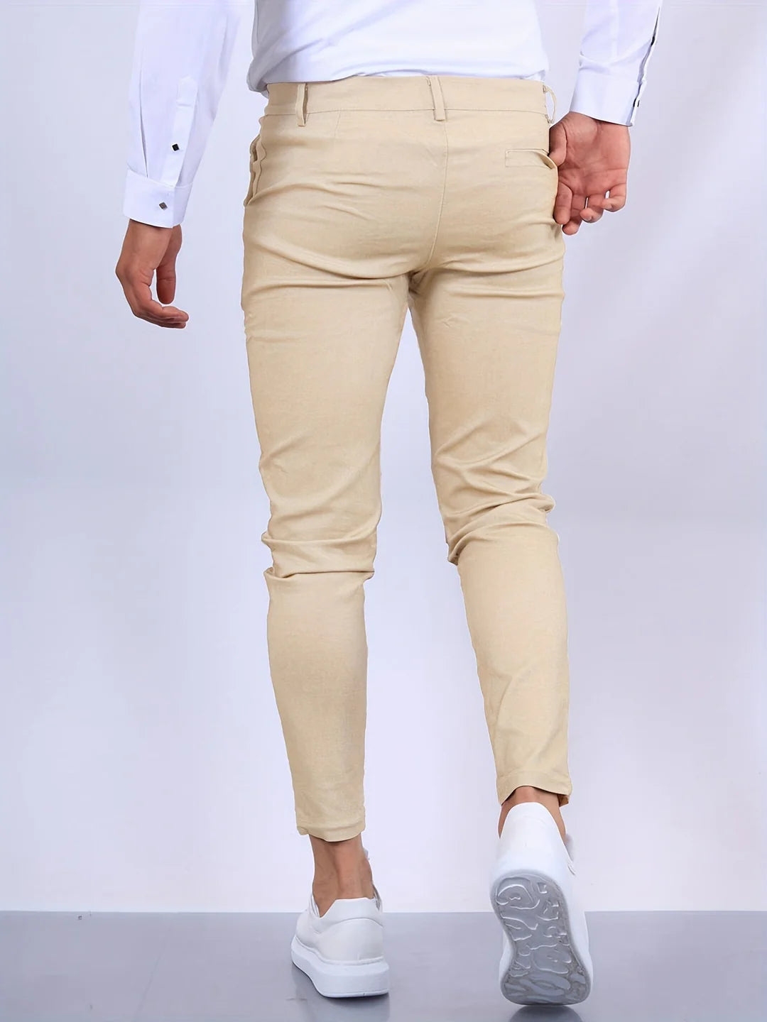 Chino broek met rechte pijpen voor heren