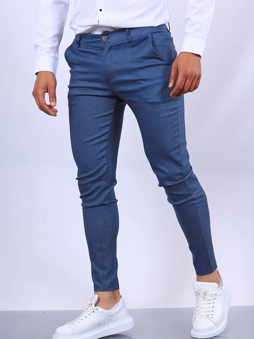 Chino broek met rechte pijpen voor heren