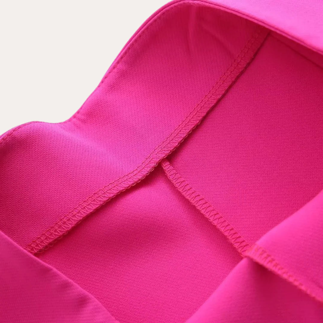 Dames Blazer en Broek Set met Strikceintuur