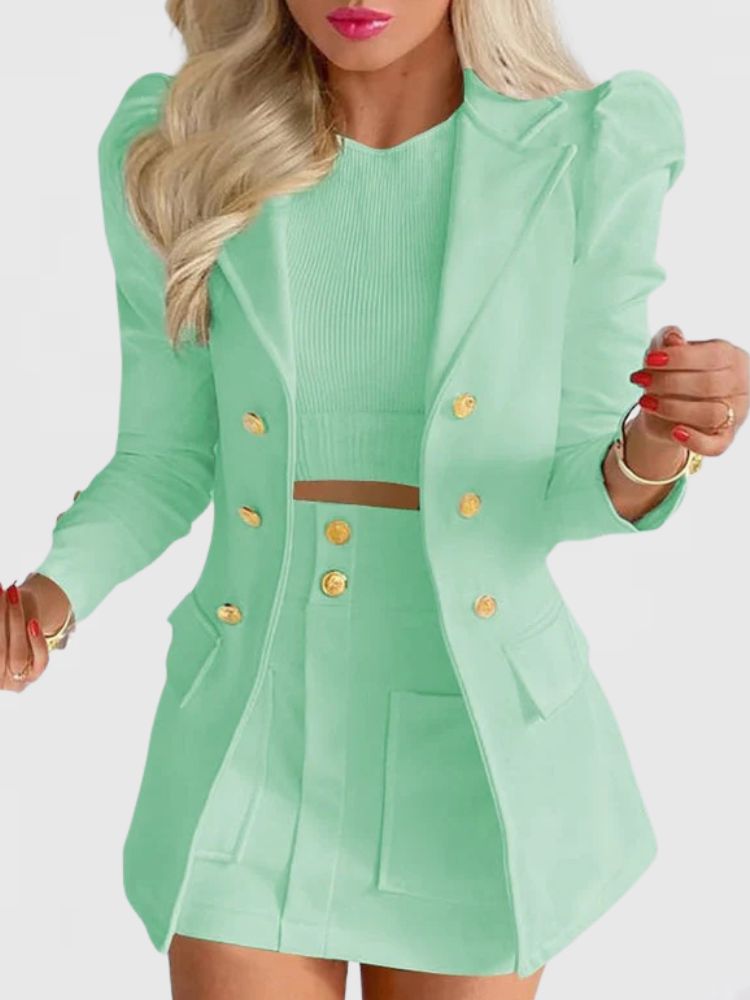 Dames Co-ord Set met Blazer en Minirok