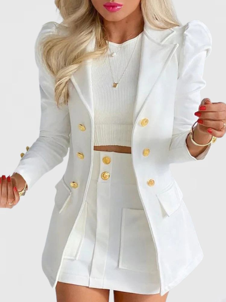 Dames Co-ord Set met Blazer en Minirok