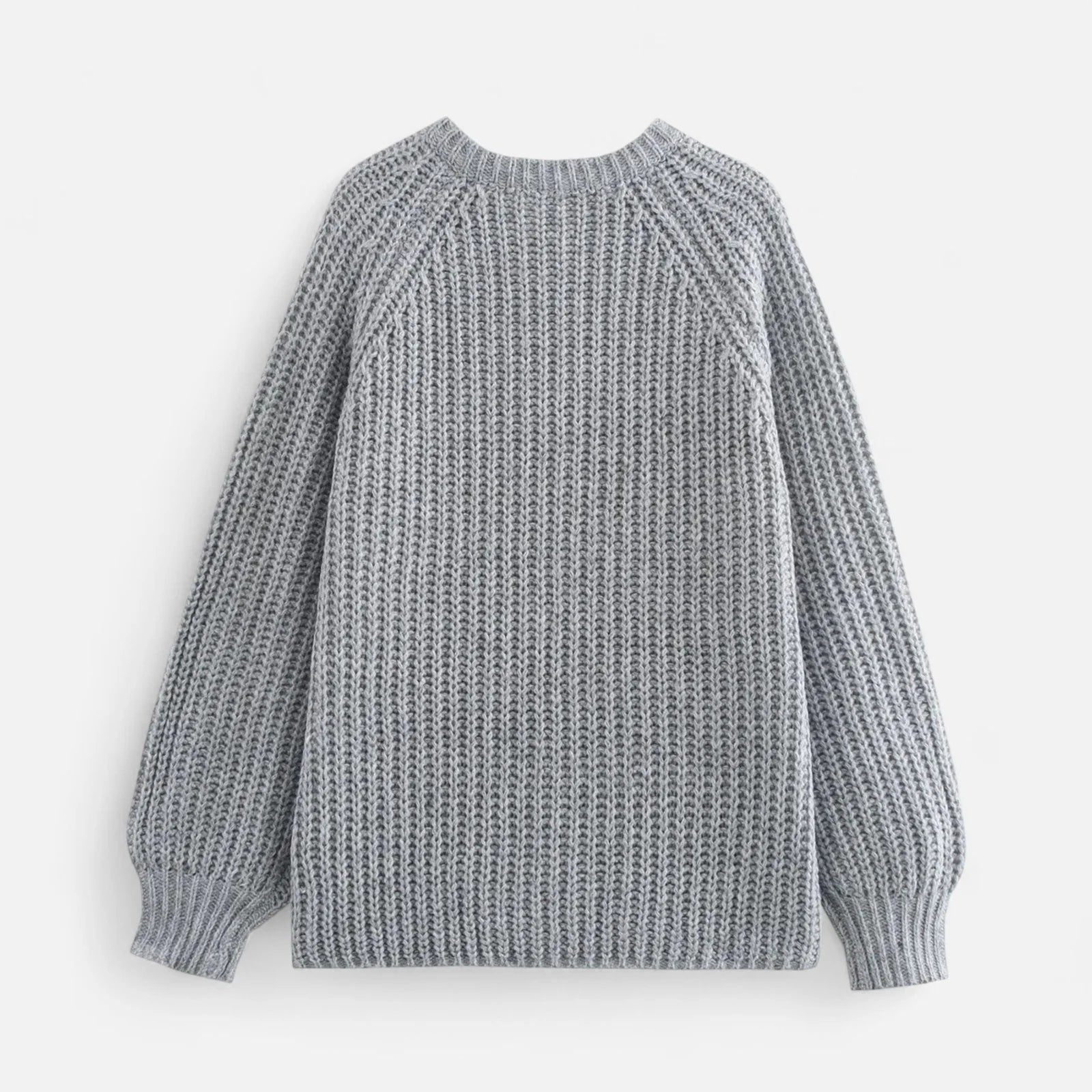 Dames Gebreide Cardigan met Ronde Hals en Knoopsluiting