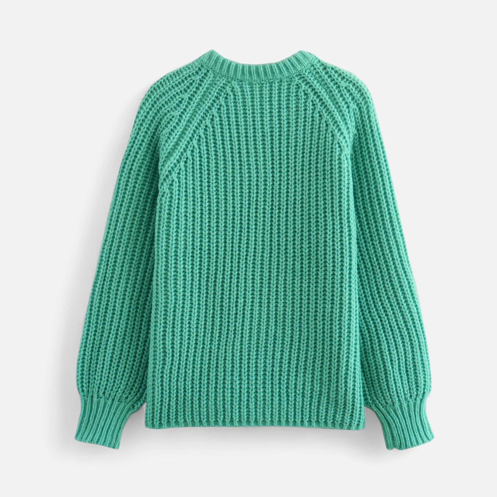 Dames Gebreide Cardigan met Ronde Hals en Knoopsluiting