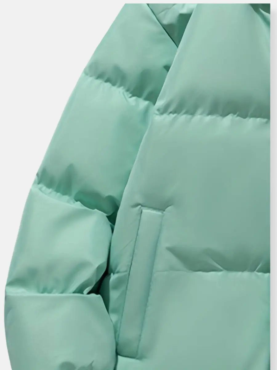 Dames Gewatteerde Winterjas met Capuchon en Pluche Binnenvoering