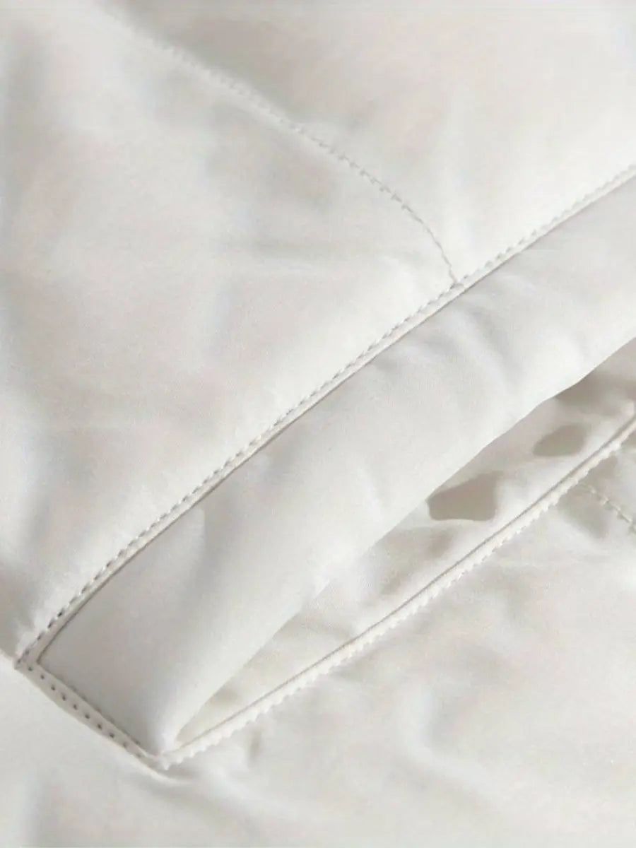 Dames Gewatteerde Winterjas met Capuchon en Pluche Binnenvoering