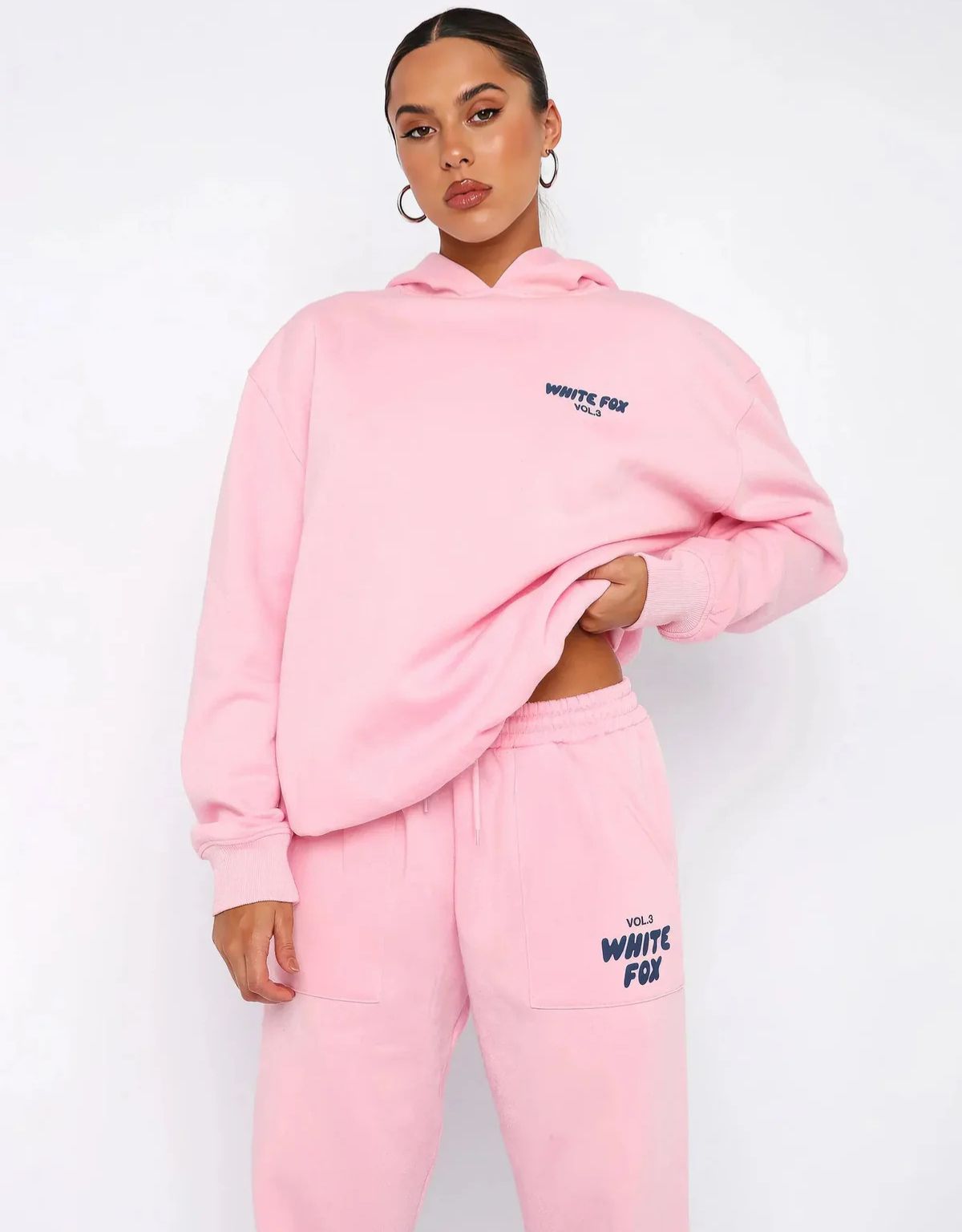 Dames Hoodie en Joggingbroek Set met Relaxed Fit