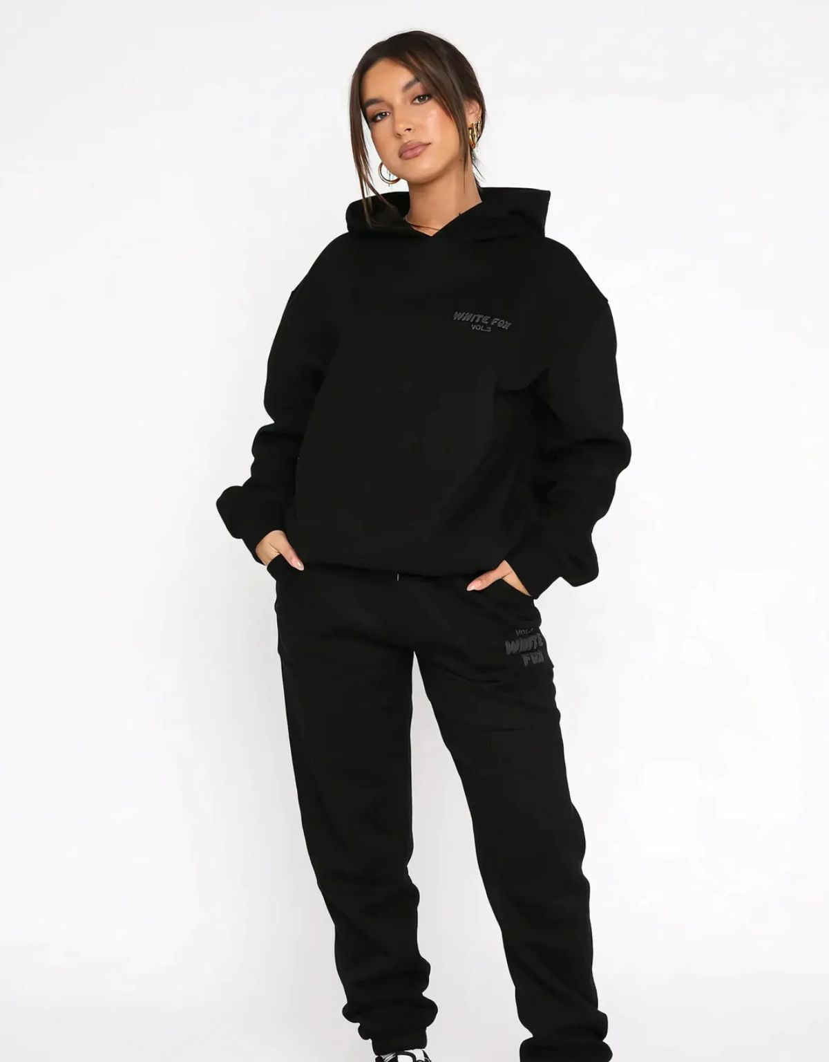 Dames Hoodie en Joggingbroek Set met Relaxed Fit